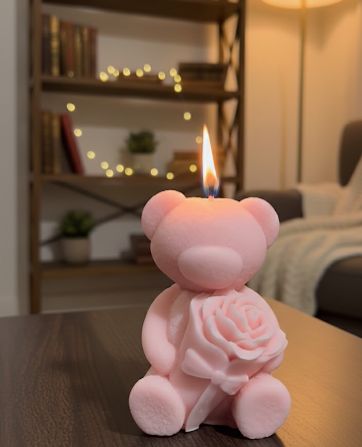 Teddy Bear Candle